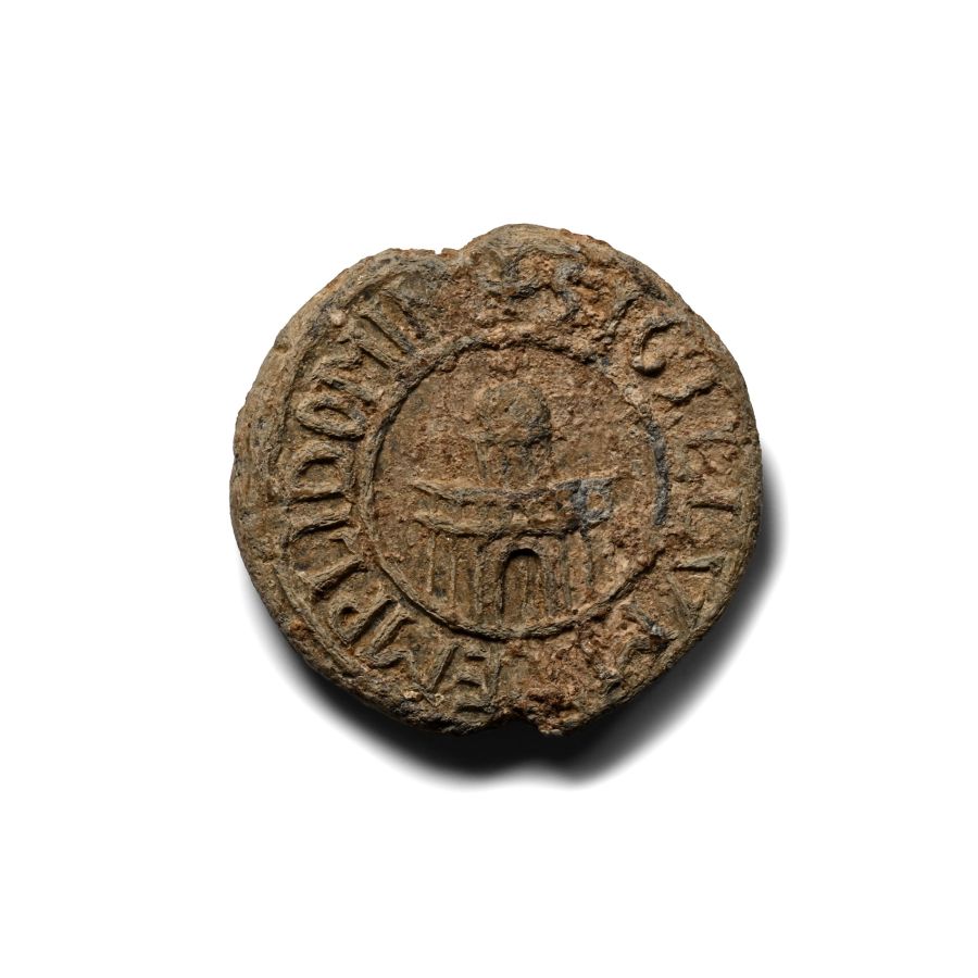 Medieval Lead Document Seal from Bury St. Edmunds