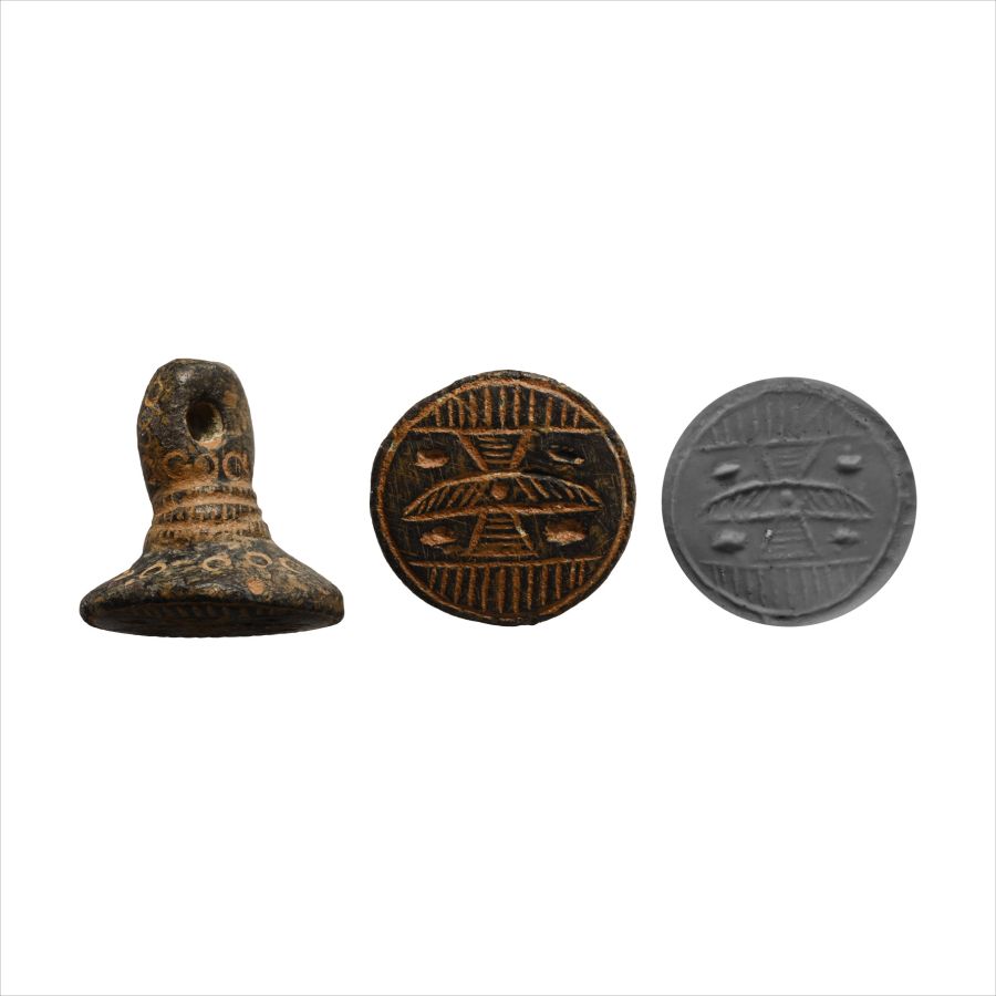 Western Asiatic Bronze Seal Matrix with Altar