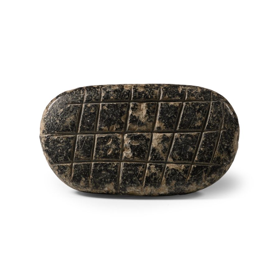 Western Asiatic Black Stone Seal with Cross