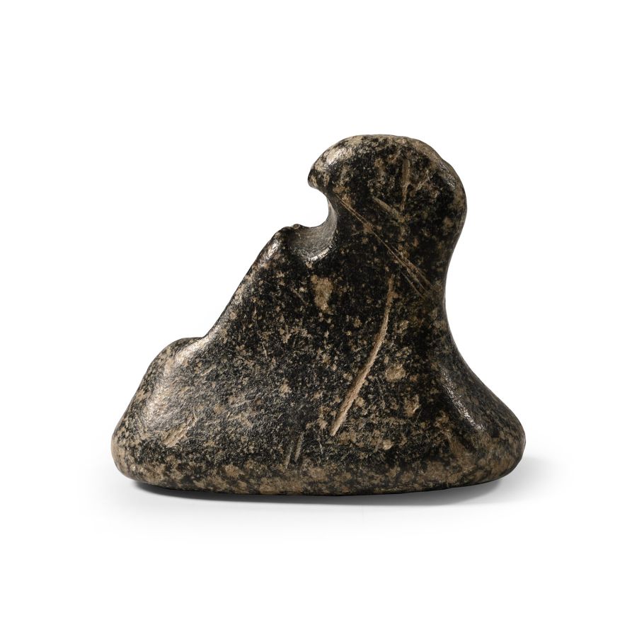 Western Asiatic Black Stone Seal with Cross