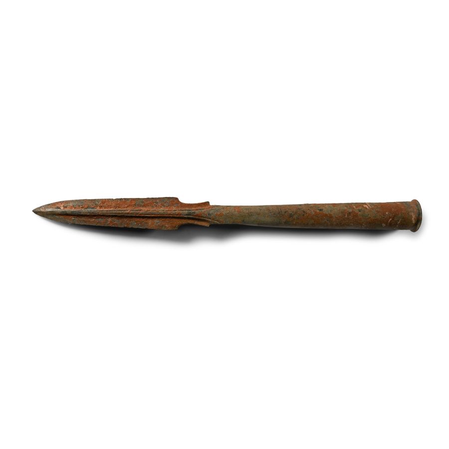 Chinese Zhou Bronze Socketted Spearhead