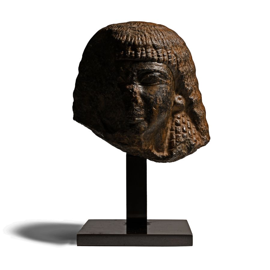 Egyptian Granite Head of a Dignitary