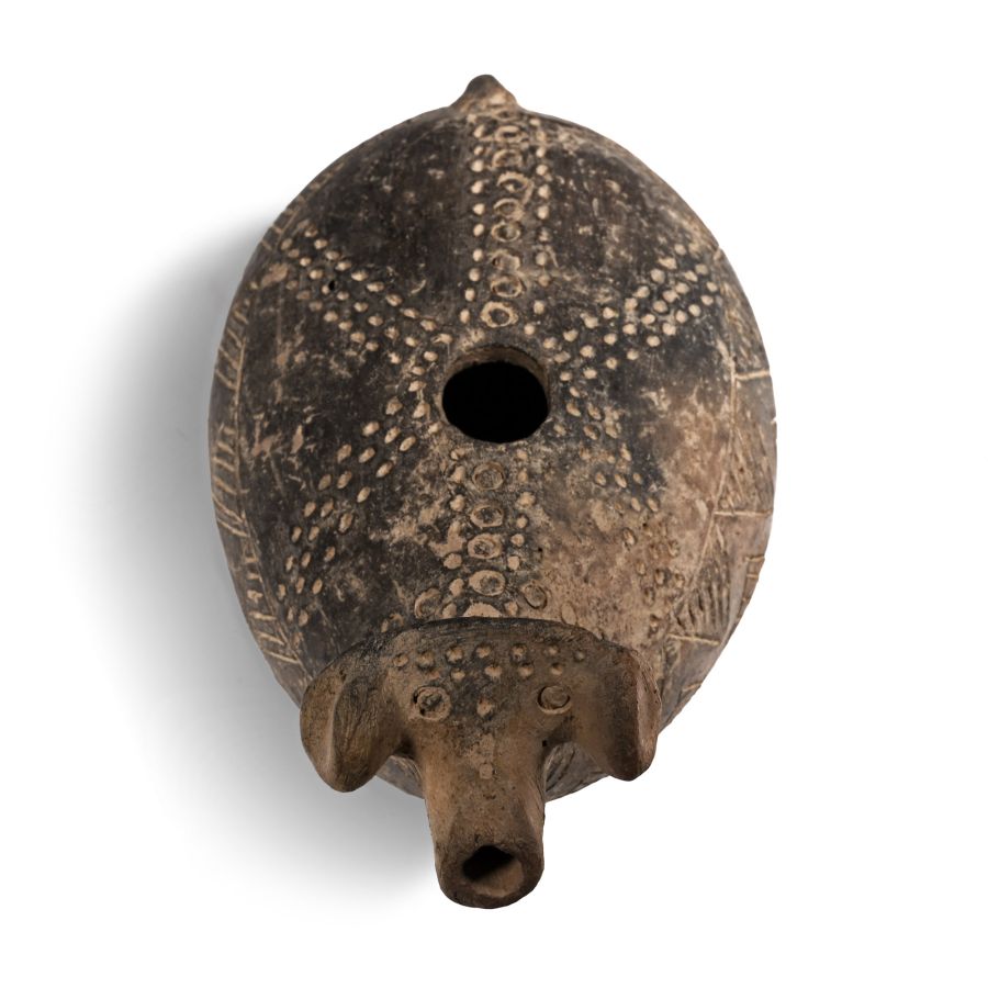 Anatolian Incised Terracotta Rhyton