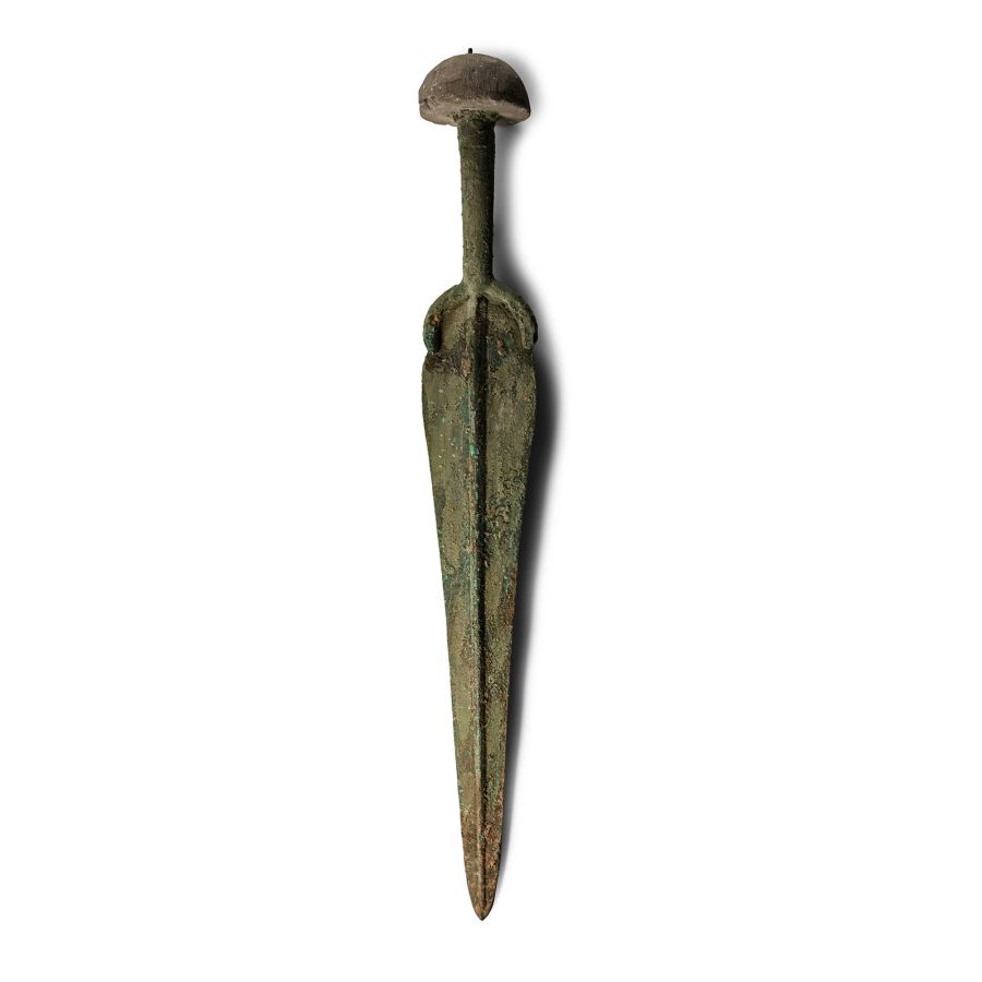 Western Asiatic Bronze Short Sword with Mushroom Pommel