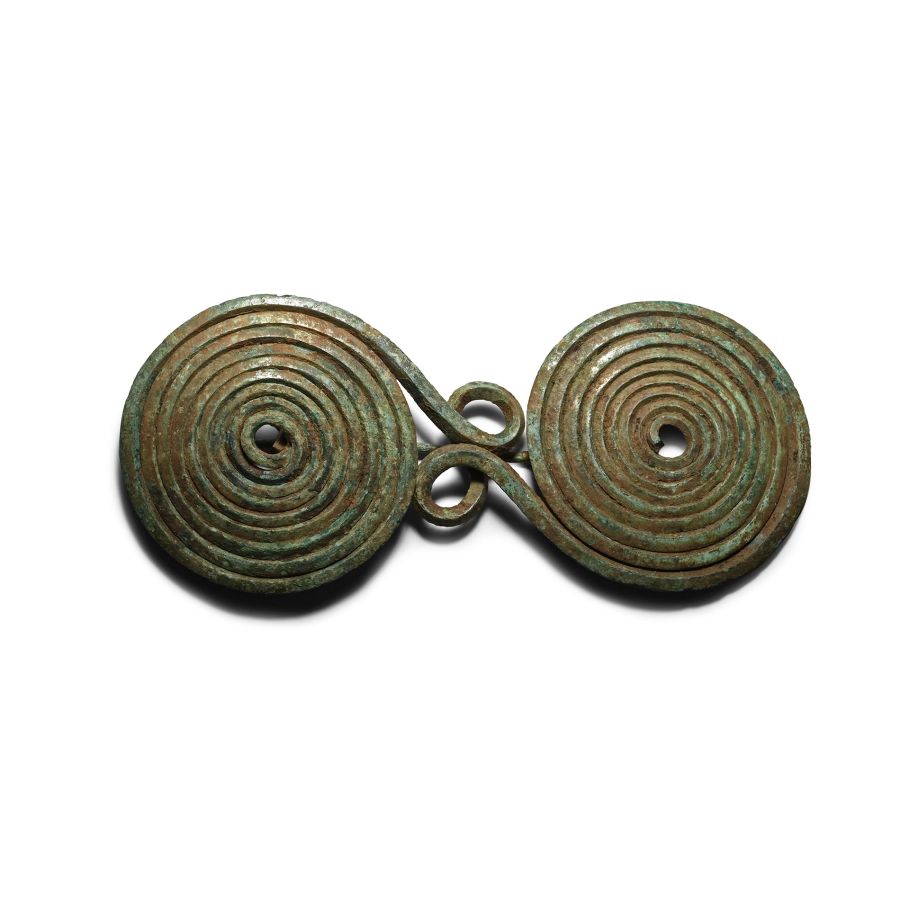 Greek Geometric Bronze Spiral Fibula