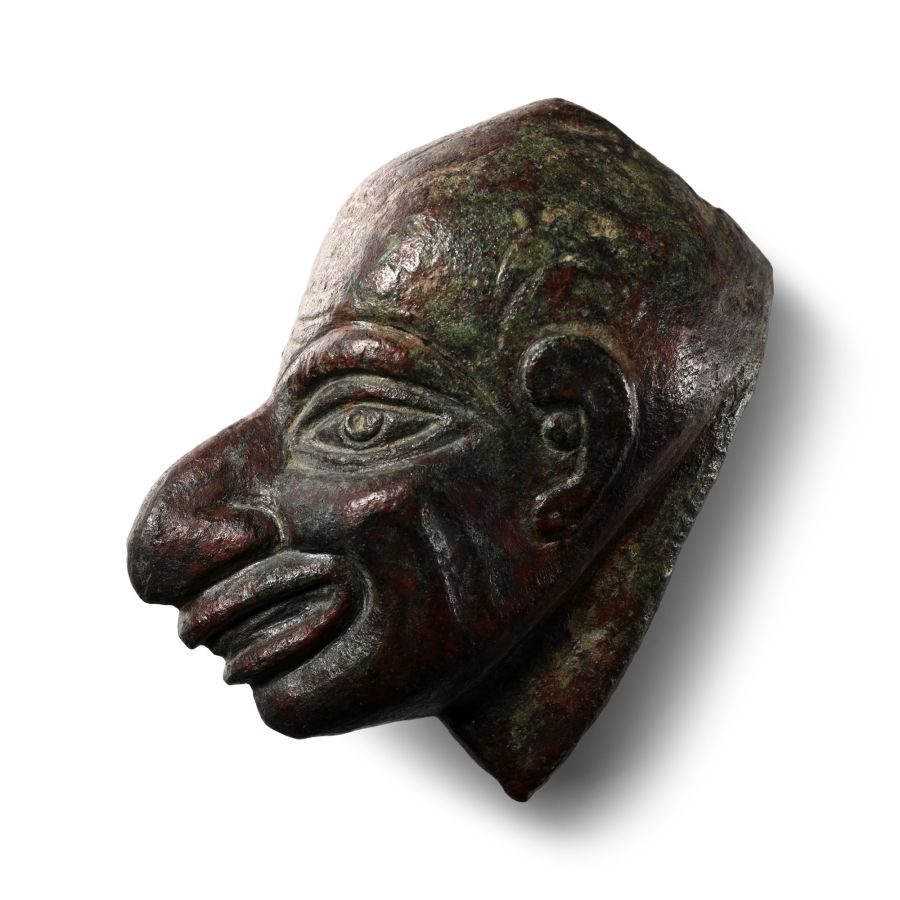 Greek Bronze Moneybox in the form of a Grotesque Man