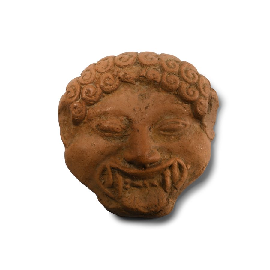 Greek Terracotta Gorgon Applique