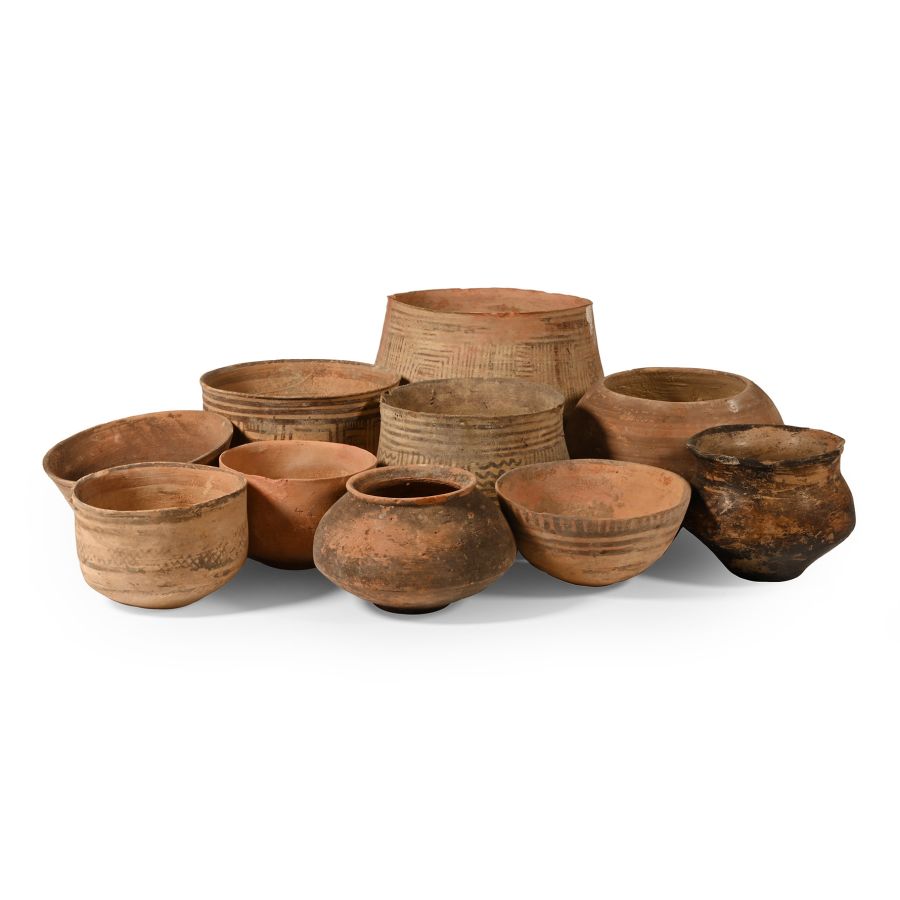 Indus Valley Painted Terracotta Vessel Collection