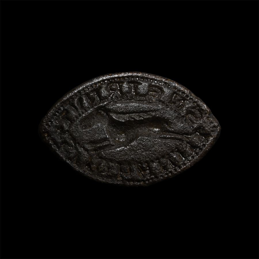 Medieval Bronze Seal Matrix of John Neiruit, Judge Serving in King John's Court