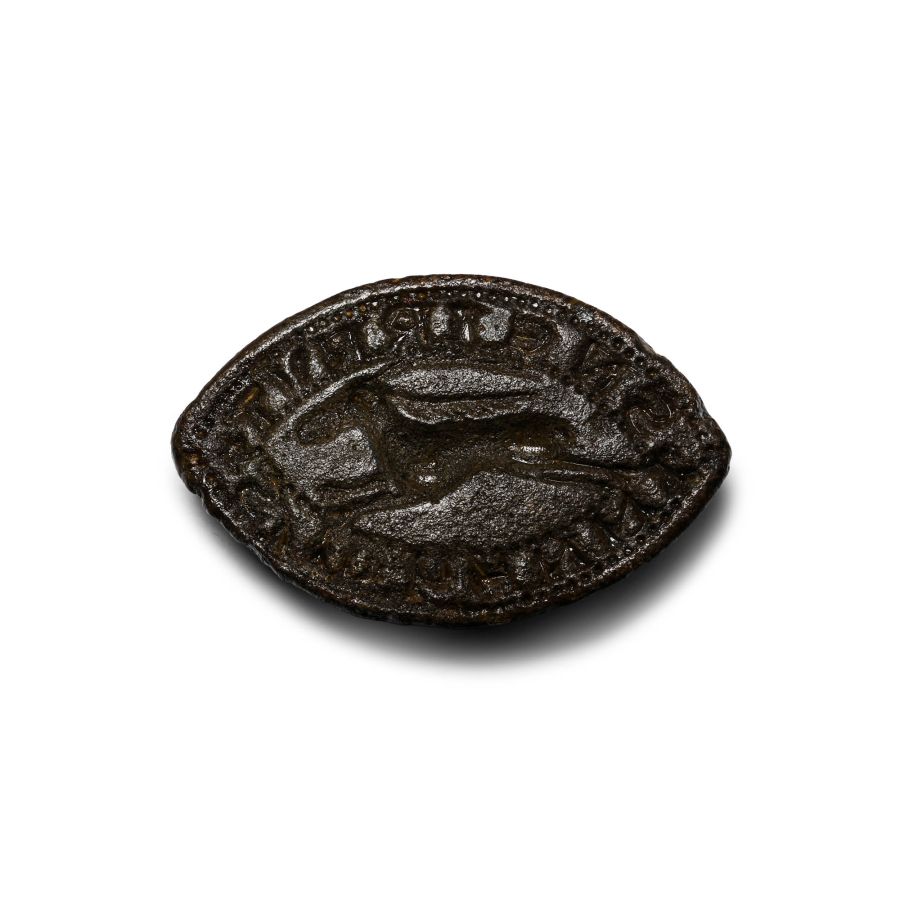 Medieval Bronze Seal Matrix of John Neiruit, Judge Serving in King John's Court