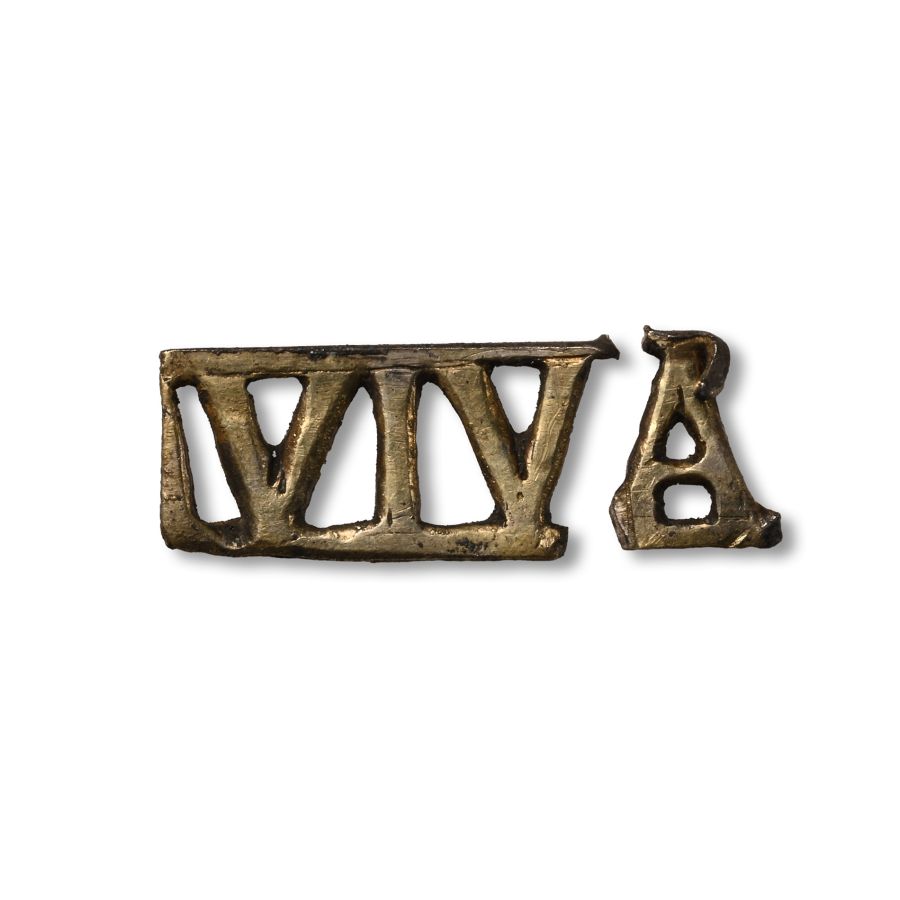 Roman Silver-Gilt 'VIVA' Lettering Group