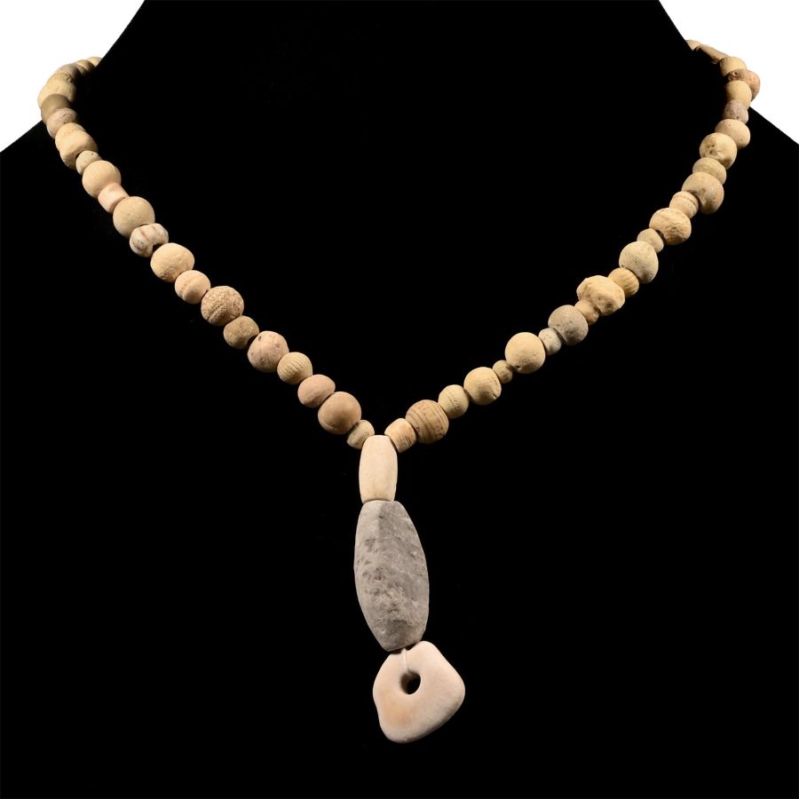 Western Asiatic Faience Bead Necklace String