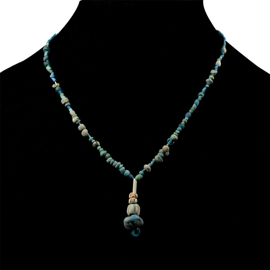 Achaemenid Stone and Glass Bead Necklace String