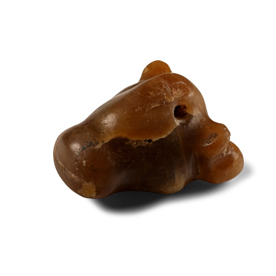 Western Asiatic Agate Bull's Head Pendant