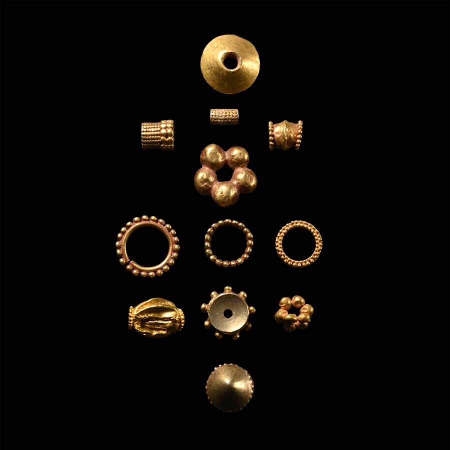 Western Asiatic Mixed Gold Bead Collection