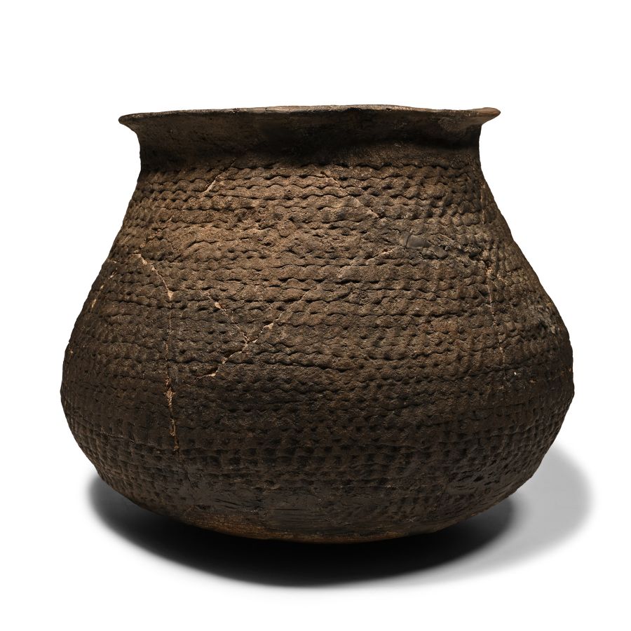 Large Pre Columbian Puebloan Anasazi Black Ware Ancestral Bowl