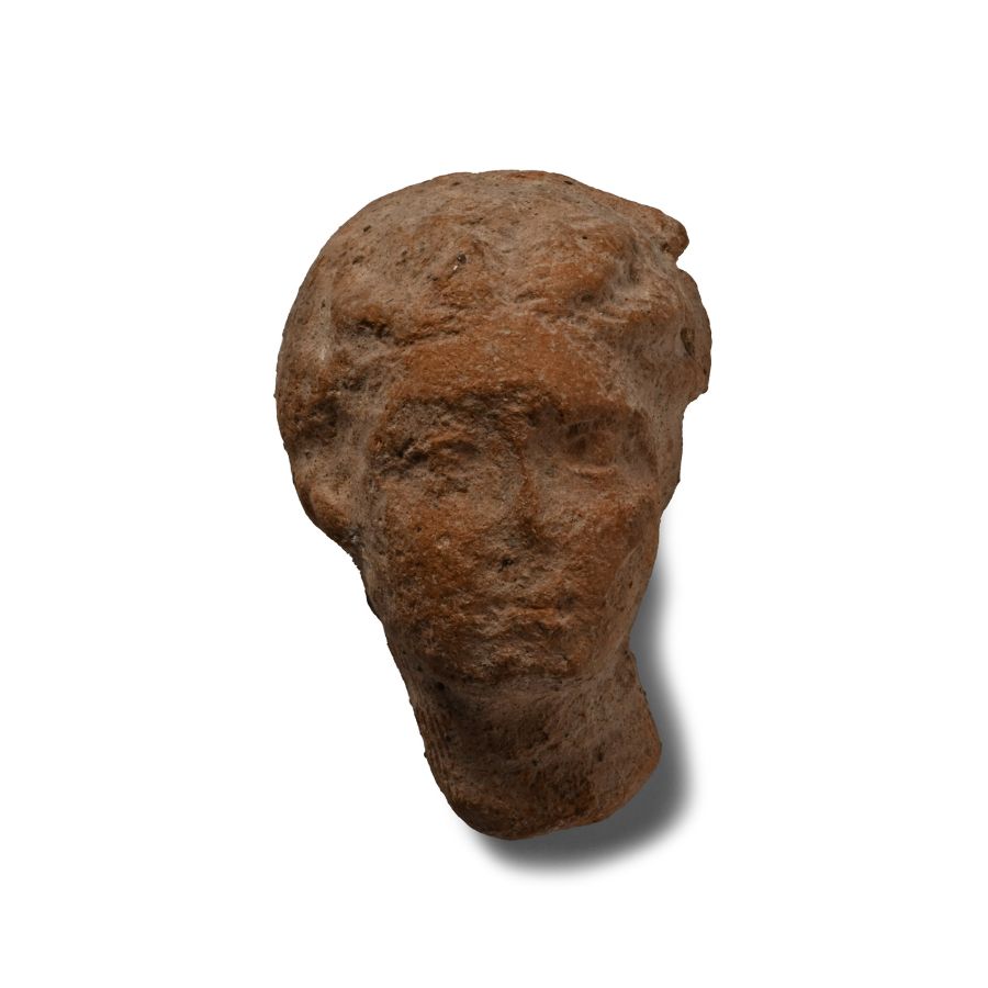 Greek Terracotta Votive Head