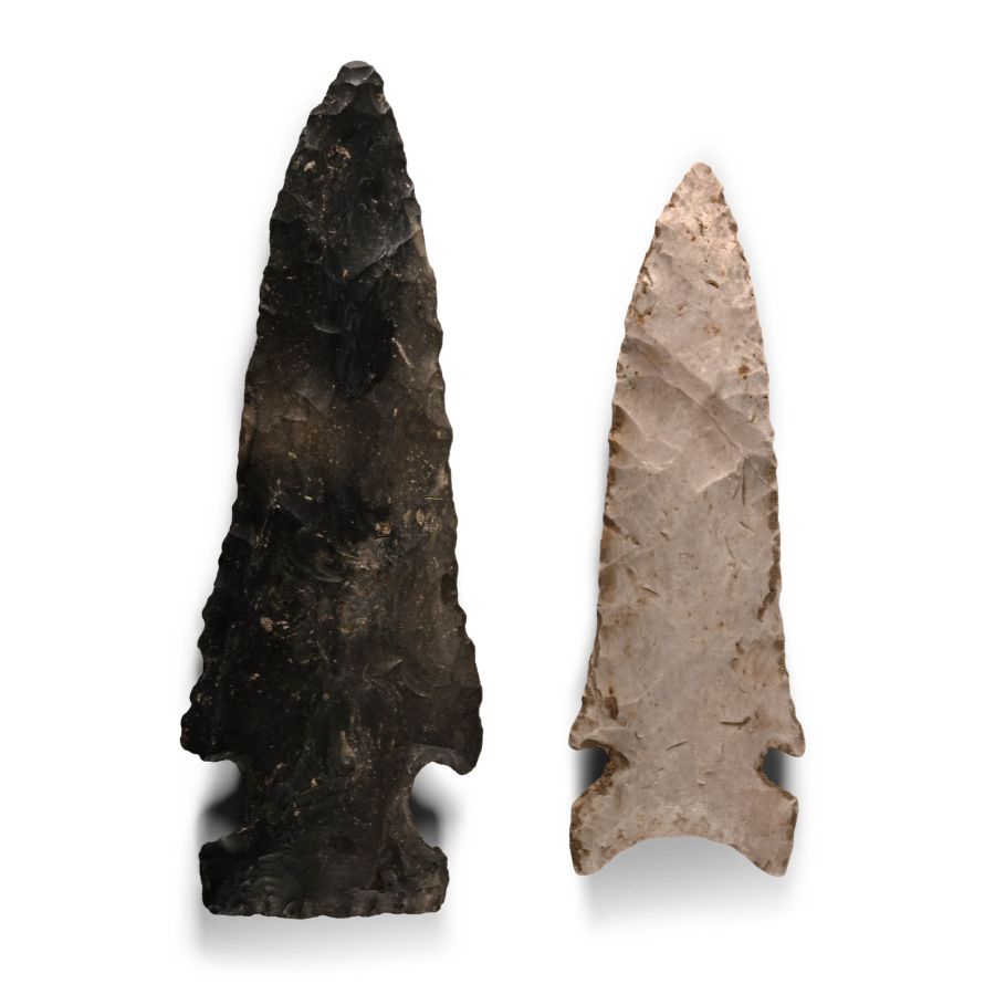 Native American Ohio Barbed Stone Arrowhead Group