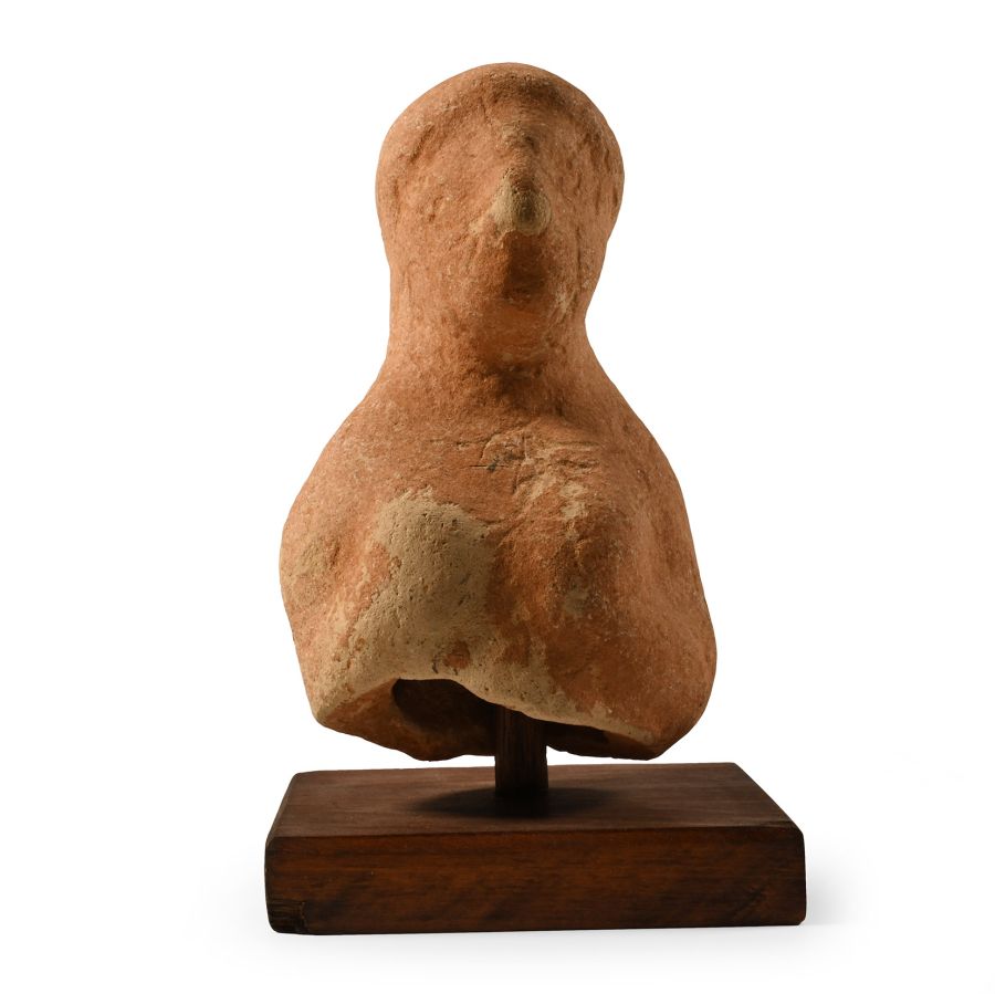 Greek Terracotta Bust of Goddess