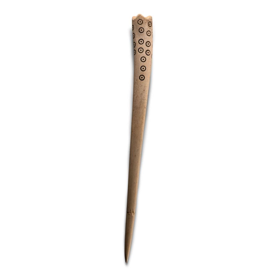 African Mangbetu Bone Hair Ornament