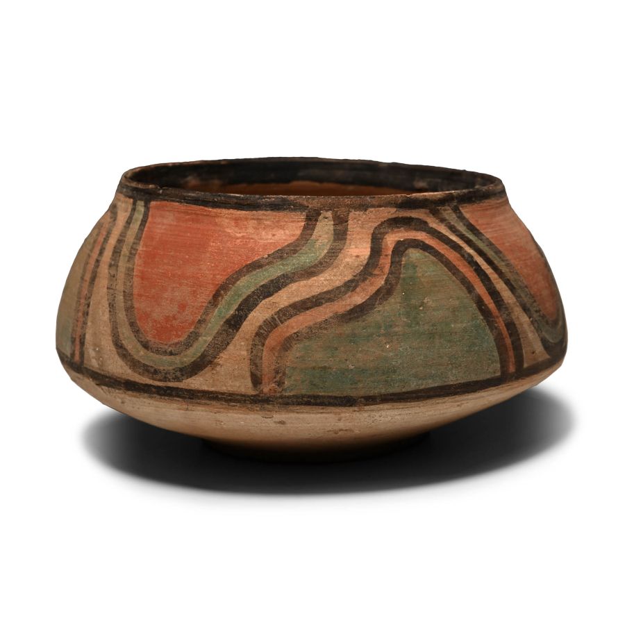 Indus Valley Mehrgarh Terracotta Vessel with Geometric Motifs