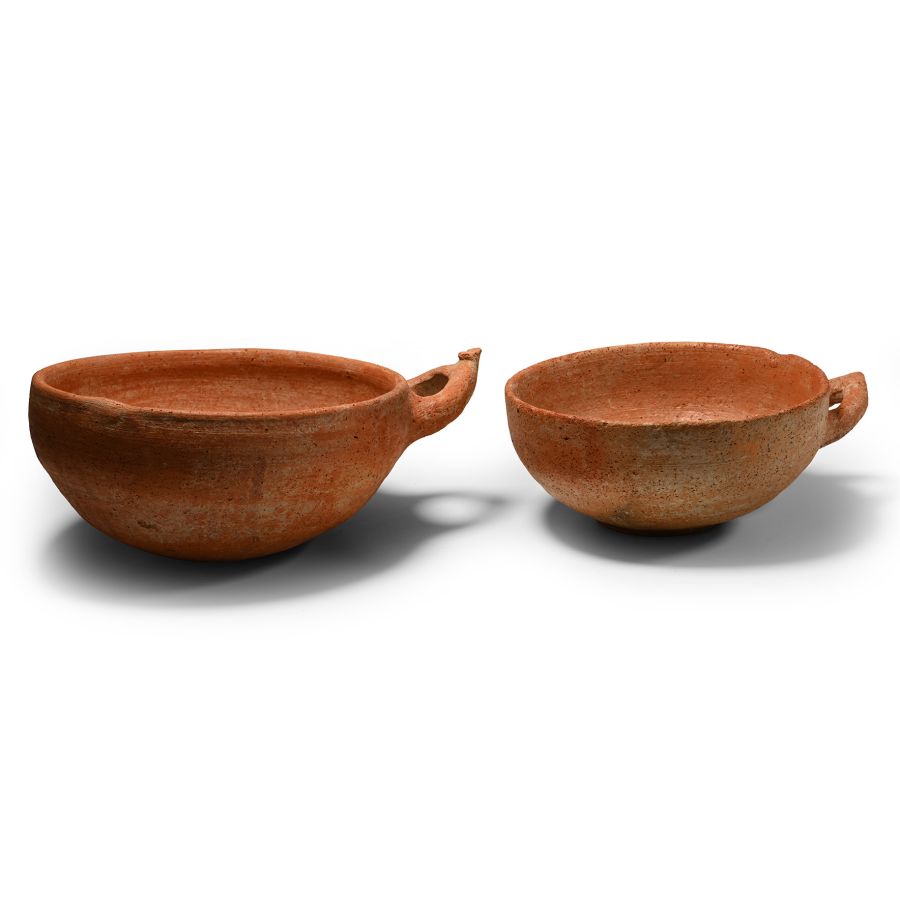 Western Asiatic Handled Terracotta Bowl Group