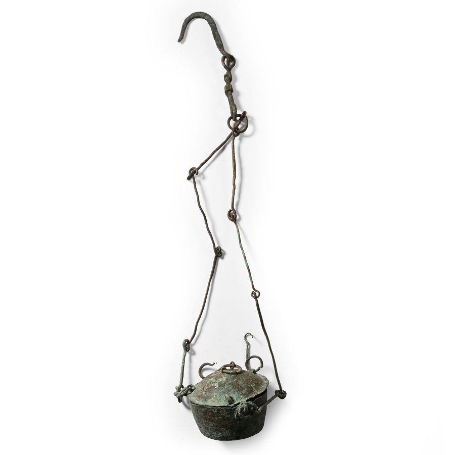 Roman Bronze Hanging Incense Burner