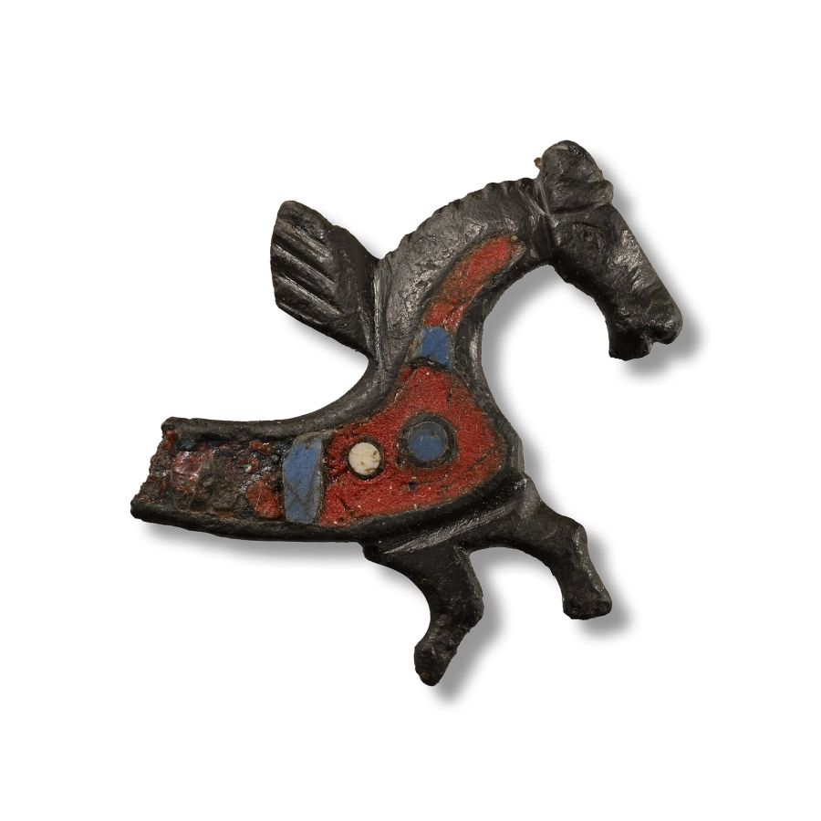 Romano-British Enamelled Bronze Hippocampus Brooch