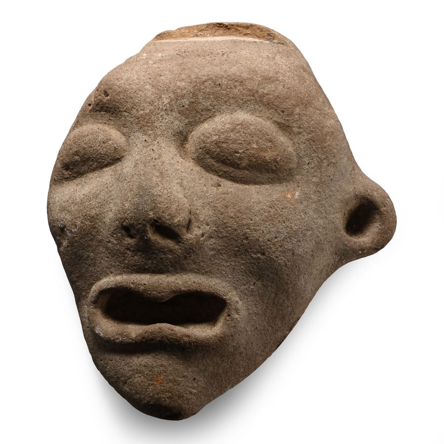 Pre-Columbian Stone Face Mask