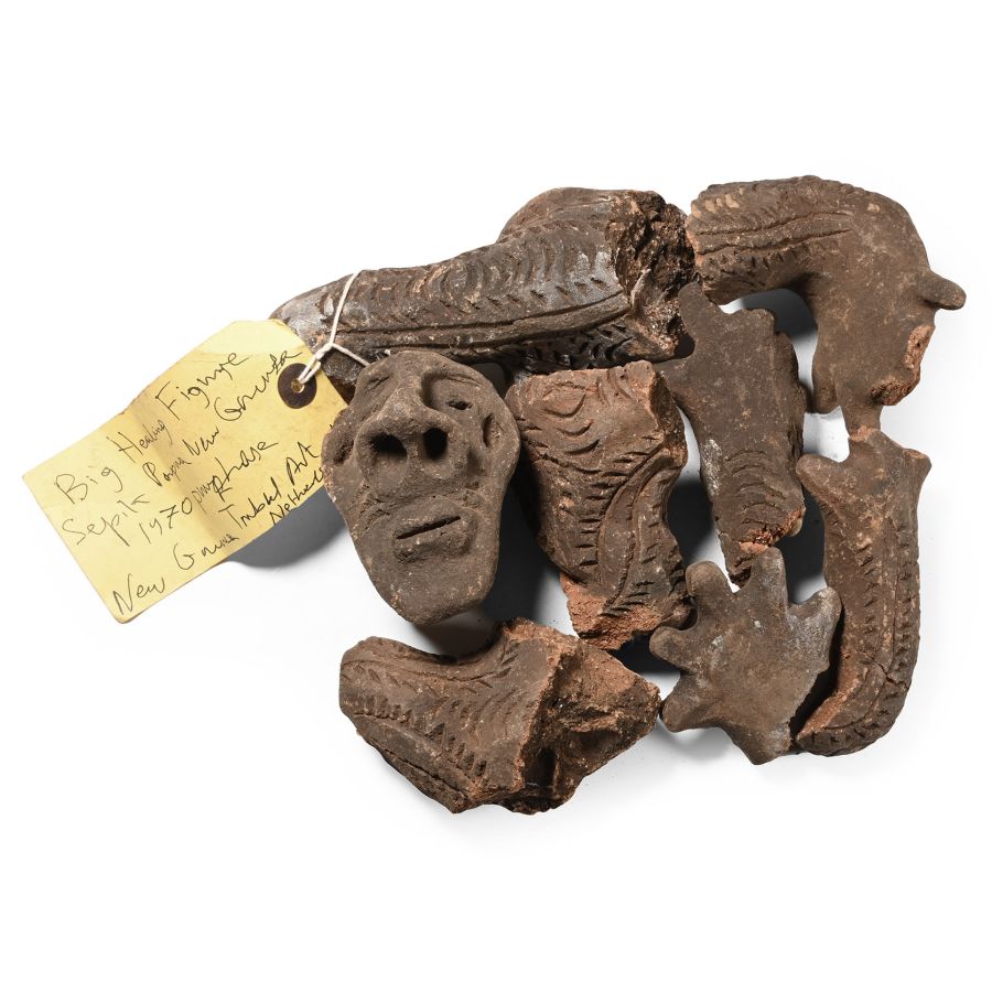 Large Sepik Papuan Healing Figure Fragments