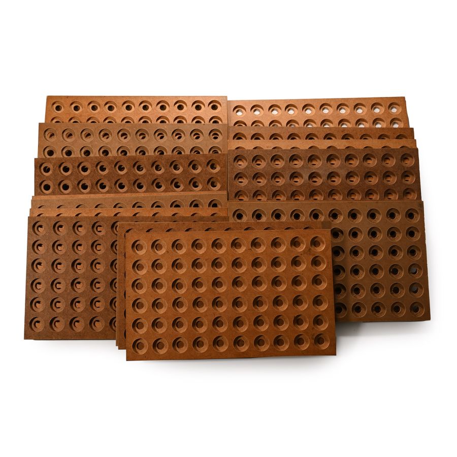Collector's Wooden Coin Cabinet Tray Group