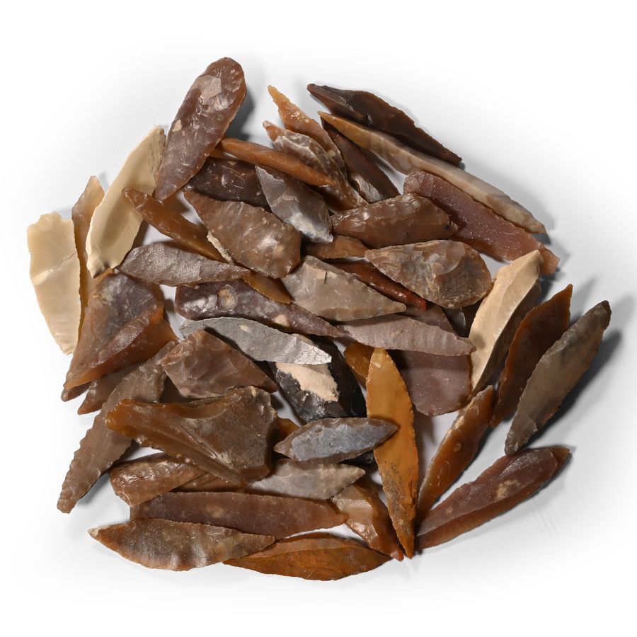 Stone Age Angular and Other Arrowhead Collection