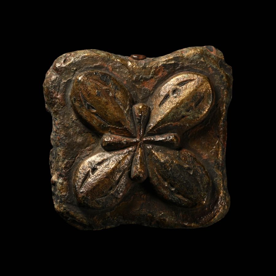 Byzantine Bronze Patrix Die for a Belt Mount