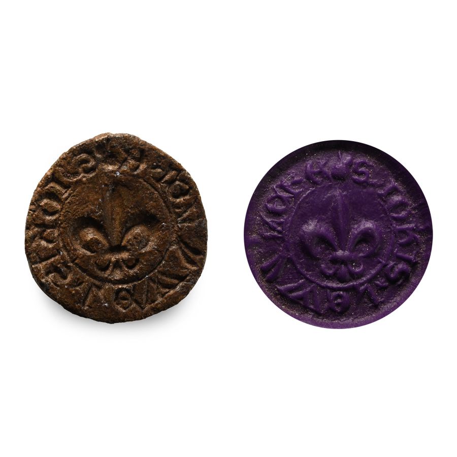 Large Medieval Personal Lead Seal Matrix of John Lewyns