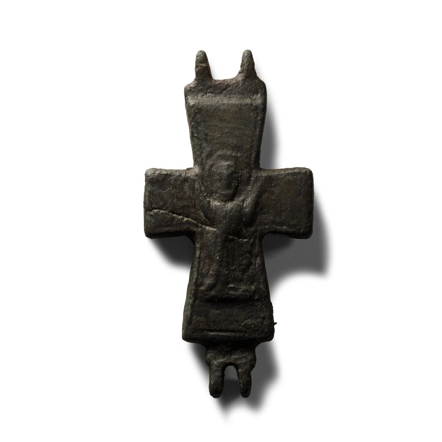 Byzantine Reliquary Cross Pendant Plate