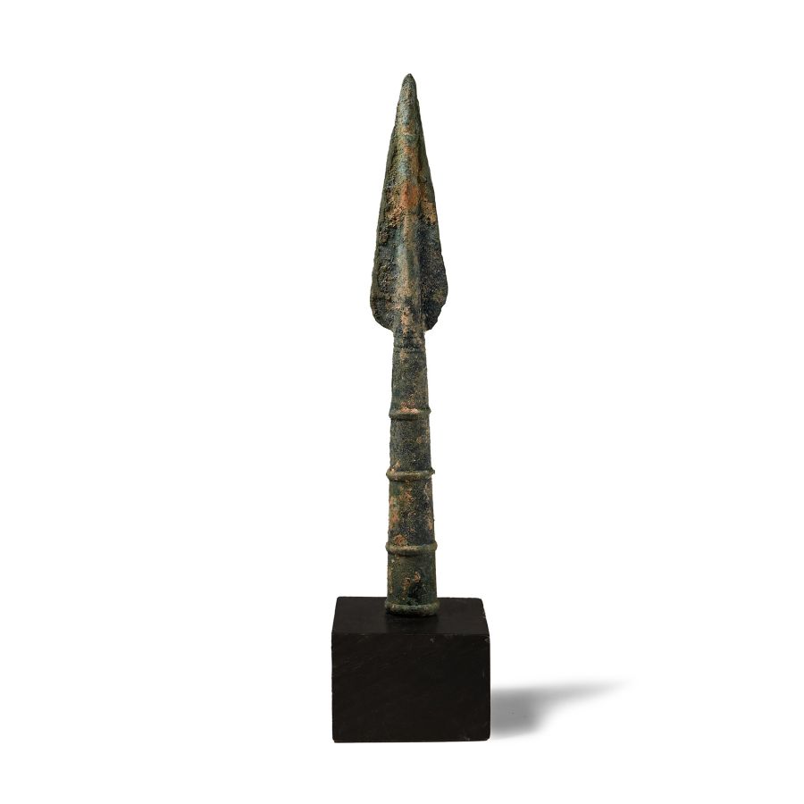 Luristan Bronze Spearhead with Circumferential Rings
