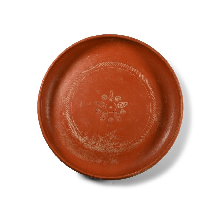 Roman Decorated 'Terra Sigillata' Redware Dish