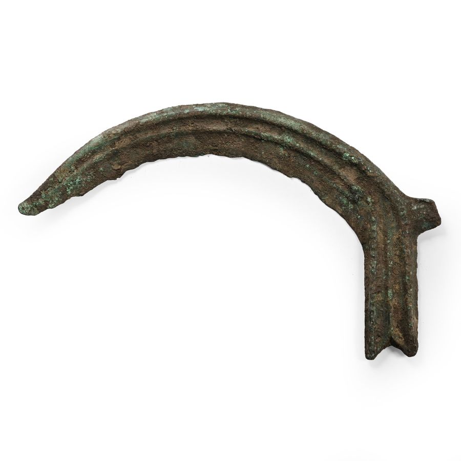 Bronze Age Rib-Decorated Sickle Blade