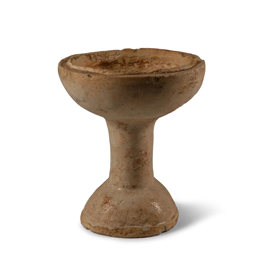 Chinese Tang Glazed Whiteware Footed Bowl