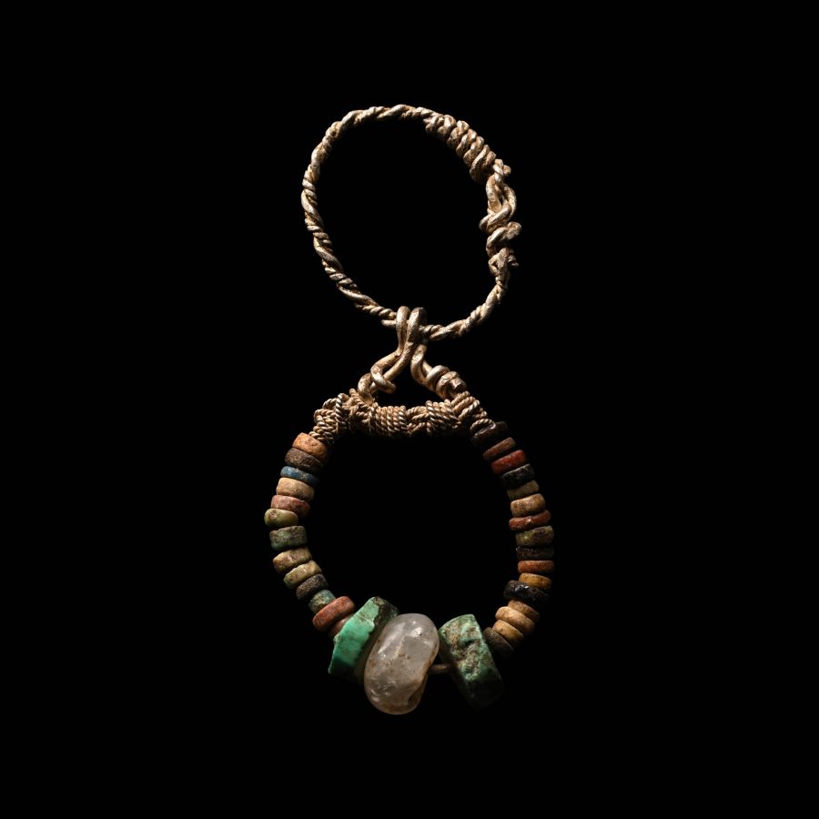 Viking Age Silver Pendant with Beads