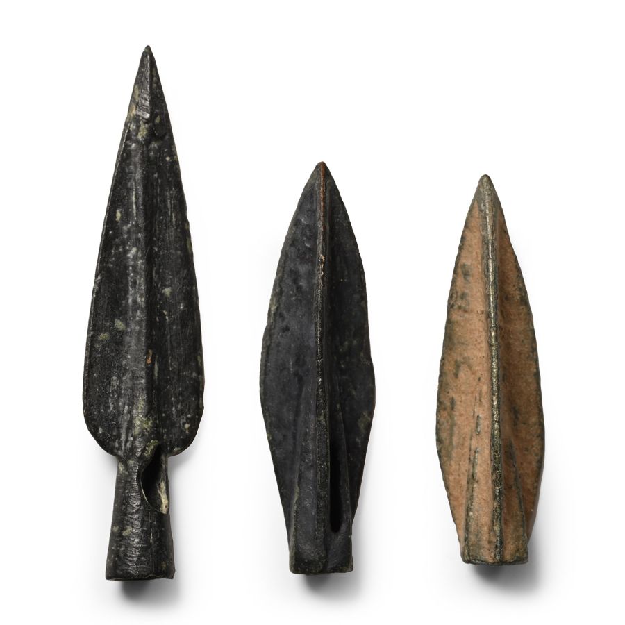 Greek Bronze Arrowhead Group