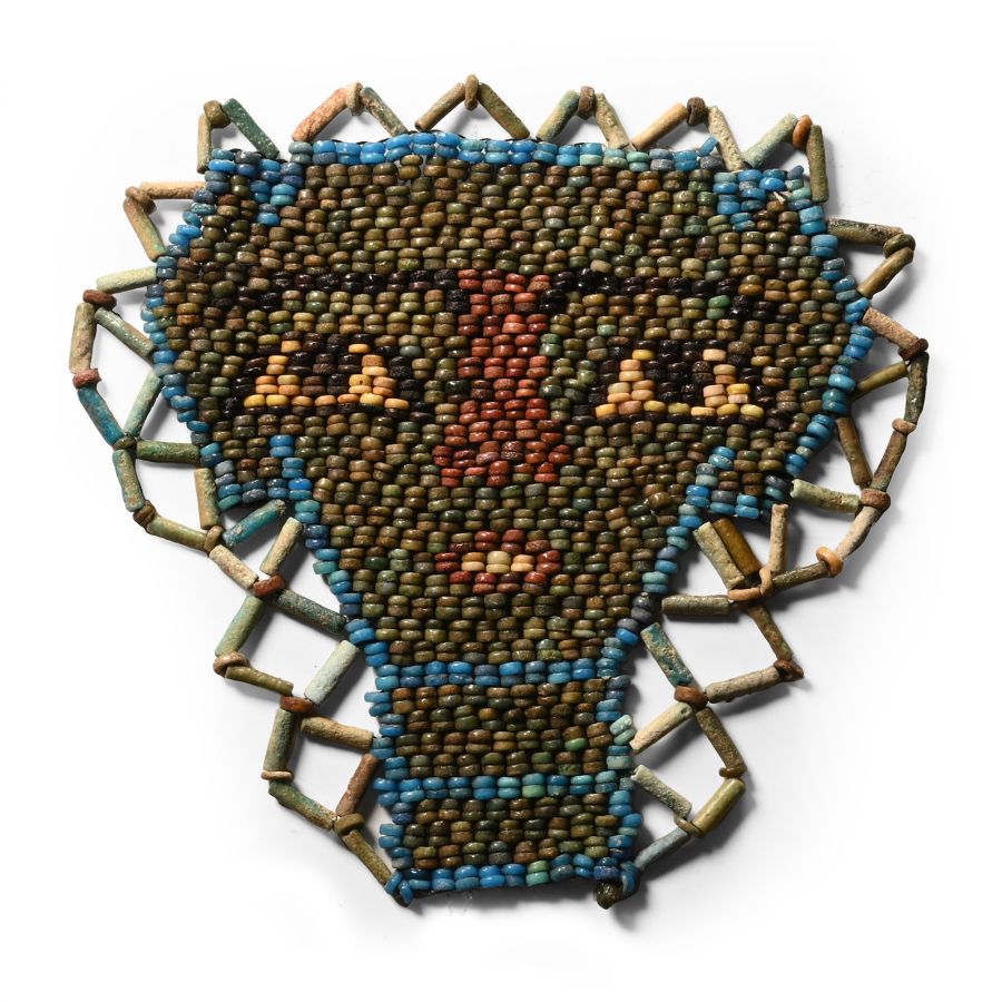 Egyptian Faience Mummy Bead Mask