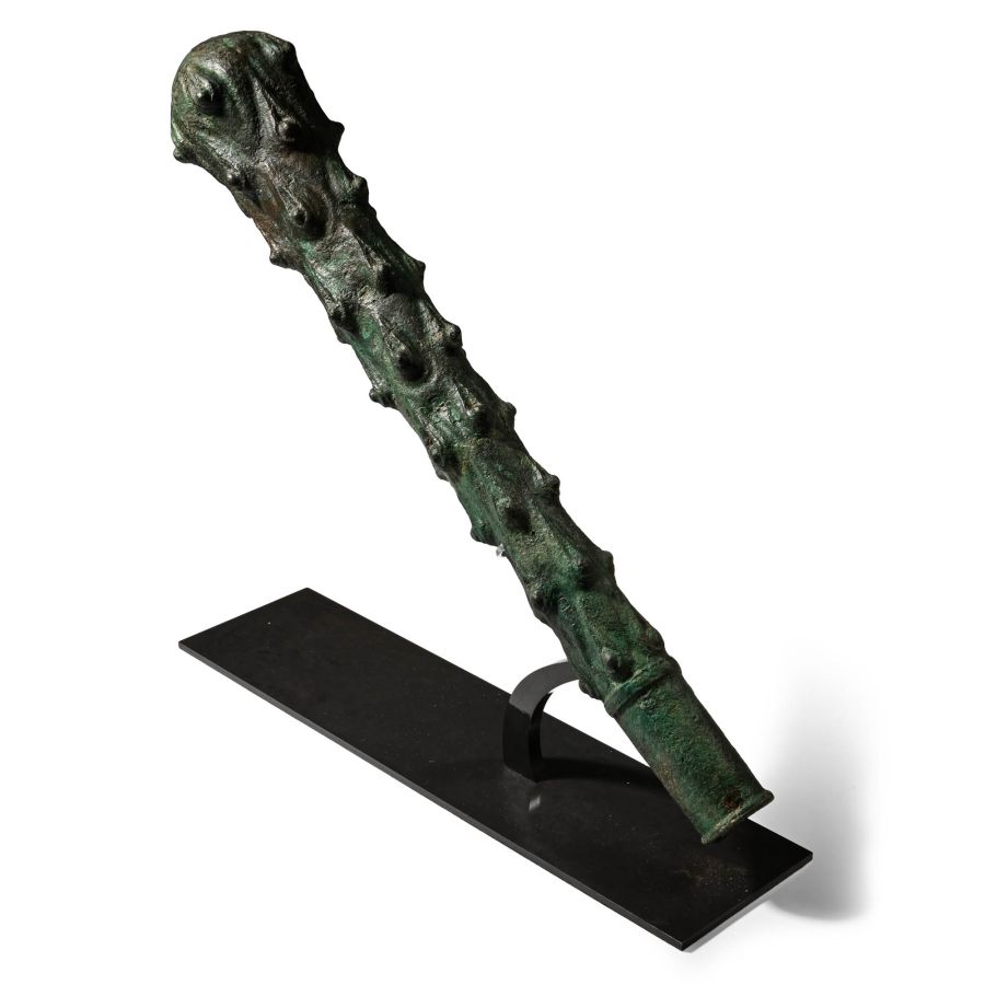 Life-Size Roman Bronze Club from a Statue of Hercules