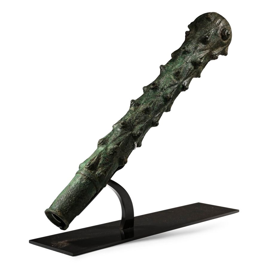 Life-Size Roman Bronze Club from a Statue of Hercules