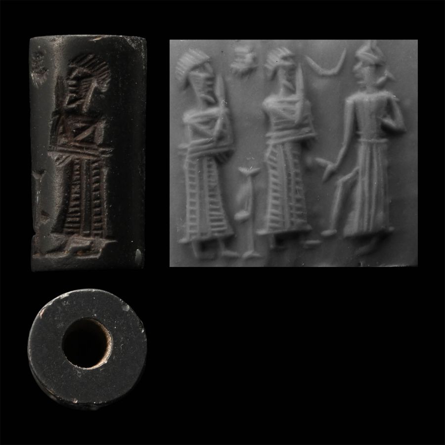 Old Babylonian Haematite Cylinder Seal
