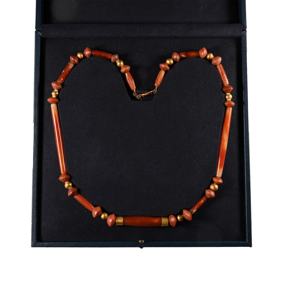 Western Asiatic Red Agate Necklace