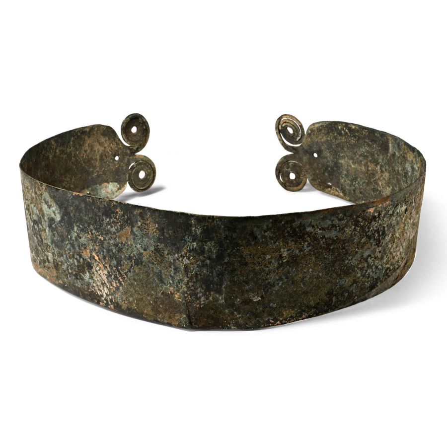 Luristan Bronze Armour Belt with Double Scroll Terminals