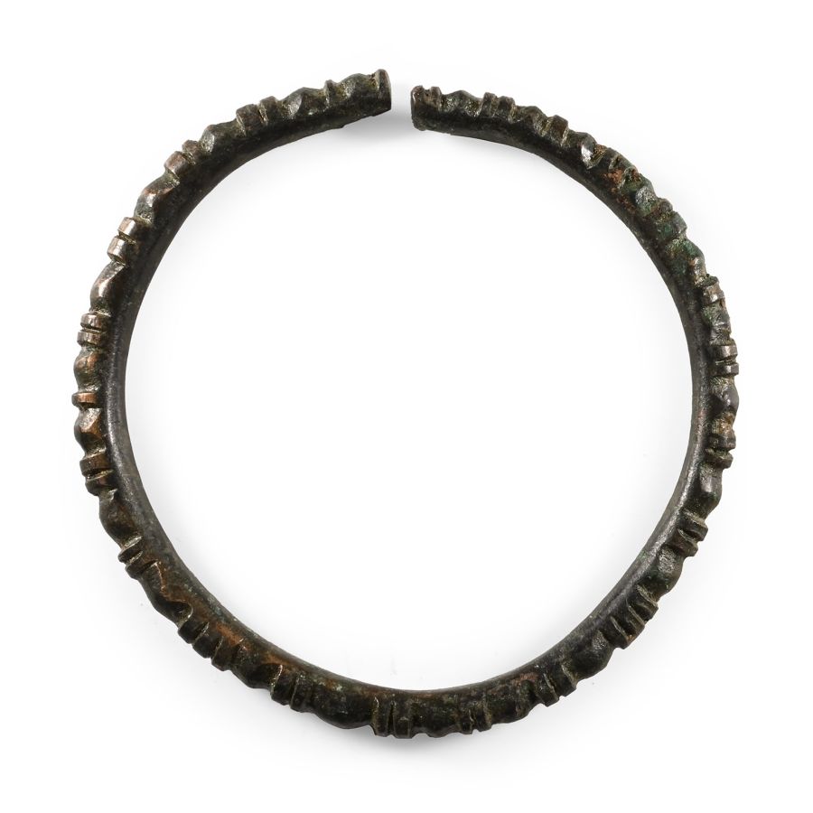 Western Asiatic Rib-Decorated Bronze Bracelet