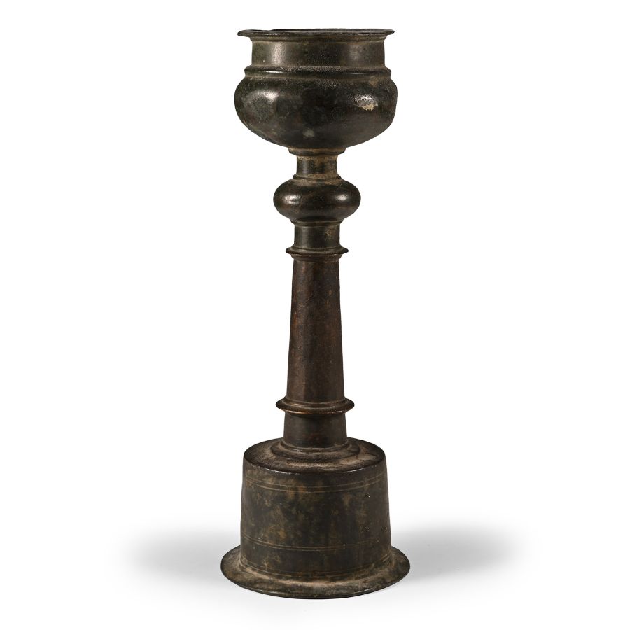 Byzantine Bronze Oil Lamp Stand