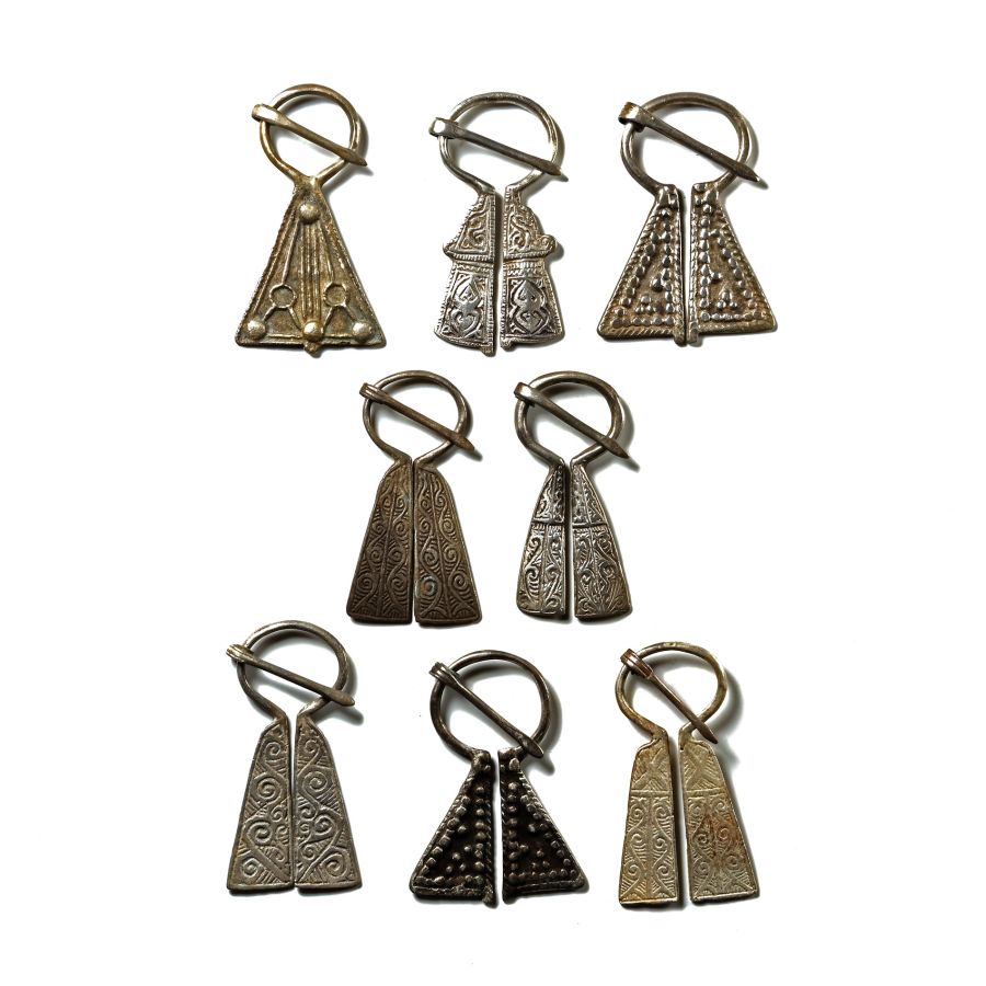 Viking Inspired Silver Penannular Omega Brooch Collection